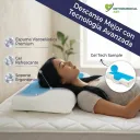 ALMOHADA VISCOELASTICA C/ GEL FORRO DE BAMBO 60 CM X 34CM X 12CM